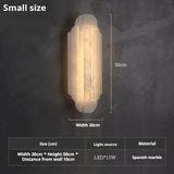 Luxury Natural Marble LED Wall Lamp - Modern Stone Sconce Fixture for Villa Living Room Background, Bedroom Bedside & Home Decor