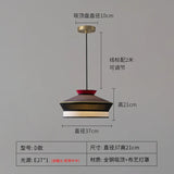 Rattan Pendant Light Minimalist Wabi-sabi Fabric Decorative Danish Design Light Interior Restaurant Bedroom Dining Room Light