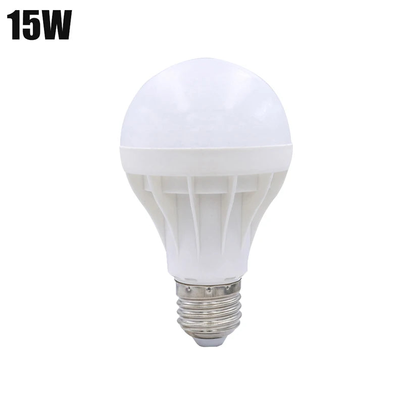 3/5pcs Led Bulb Screw Plastic Bulb Energy-Saving  Lamps 3w 5w 7w 9w 12w 15w E27 Ac 220v Real Power Led Lamp Living Room Home Led