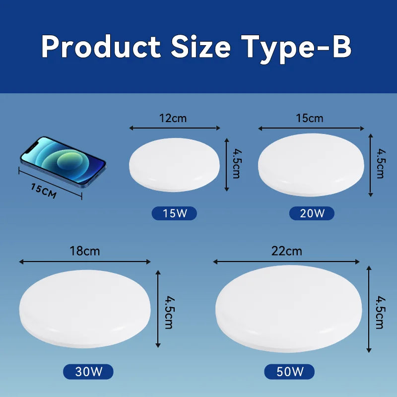 Modern Led Ceiling Lamp Ultra thin Simple Style Bedroom Living Room Light Energy Saving 15W 20W 30W 50W Led Ceiling Lamp 220V
