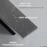 Waterproof Outdoor Wall Lamp LED Long Linear Lighting IP65 Aluminum for Garden Garage Porch Sconces Fixtures 110V 220V Luminaire