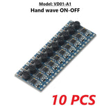 Dimmable touchless hand sweep wave wardrobe cabinet PIR induction sensor switch