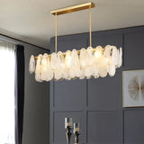 French Retro Light Luxury Chandelier Living Room Bedroom Warm and Romantic Cloud Water Drop Glass Pendant Lights Home Decoration