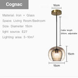 Modern Glass Pendant lamp Nordic Suspension Chandeliers for Living Dining Room Kitchen Bedside Hanging Lamp Fixture Luster
