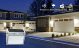 112 LED Solar Motion Sensor Wall Light - Waterproof Outdoor Security Lamp for Garden