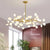 Modern Firefly LED Chandelier Black Gold for Living Room Bedroom Hall Home Decor Indoor Lighting Minimalist Ceiling Pendant Lamp