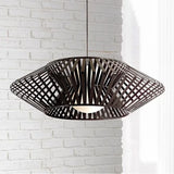 2026 Spain Wabi Sabi Handmade Rattan Bird Nest Chandelier LED Retro Natural Fiber Pendant for Bedroom Tea Room Balcony