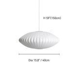 Wabi-sabi Silk LED Pendant Lamp Denmark Designer Hanging Light Living Room Hotel Restaurant Factory Direct High-End Home Decor
