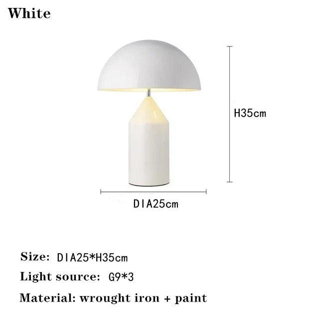 Nordic Creative Designer Mushroom Head Table Lamp  Applicable To Bedroom Decoration Living Room Sofa Bedside Illumination