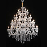 Extra Large Crystal Chandelier Lighting Top Grade K9 Crystals Hotel Large Lights For Villa Foyer 110v-220v  Luxury 3/4  Layers
