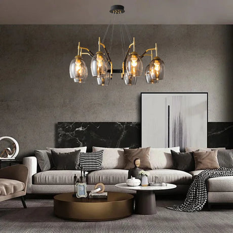 Nordic Pendant Lamp For Living Room Hall Bedroom Vintage Led Farmhouse Chandelier Interior Home Decors Ceiling Lighting Fixture