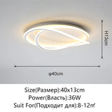 Modern LED Lights White Ceiling Light for Living Room Bedroom Study Lustre Home Decorative Ceiling Lamp Indoor Lighting Fixture