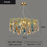 2025 Modern Gold Crystal Chandelier Living Room High Ceiling Luxury Big Lustres Aluminium Crystal Tree Branch Chandelier Lights