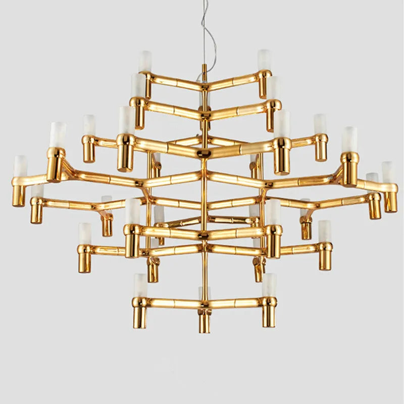 Modern Luxury Foyer G9 Led Chandelier Lustre Metal Pendant Chandelier Lighting Stairs Hanging Lamp Deco Led Indoor Light Fixture
