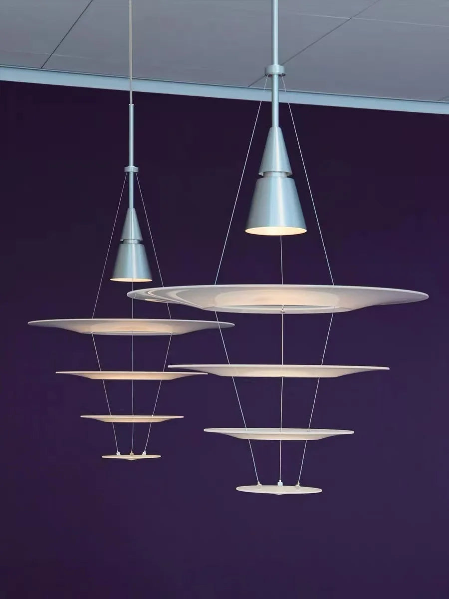 Denmark Louis Poulsen Enigma Pendant Lights Acrylic Slice Ripple Art Creative Lamps for Living Room Home Decoration Chandeliers