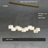 Rubik's Cube Marble Home Decoration Gold LED Chandelier Lighting Hanging Lamps 2026 New Trend Lustre Para Sala Estar For Foyer