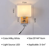 Nordic LED Wall Light with 360° Rotatable Spotlight Wall Sconce For Bedroom Living Room Stairs Indoor Lighting Fixture Luster's