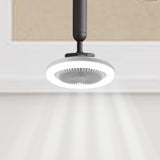 White Ceiling Fan With Light 30W LED Light Flush Mount Ceiling Fan For Indoors 3-Level Light Wind Speed With Durable Blades