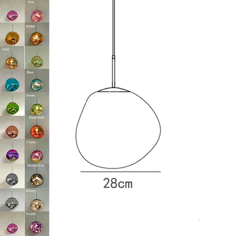 Nordic Ceiling Pendant Lamp Lava LED Pendant Light Modern Light Lighting Living Room Indoor Decor Home Fixtures Kitchen Hanging