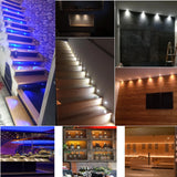 Mini LED 12V Recessed Ceiling Downlights 1W Dimmable Spotlight Black White Showcase Bedroom Party KTV DJ Stairs Spot Lights