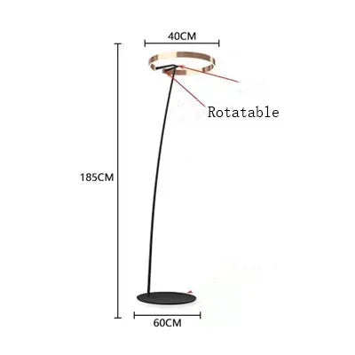 Italian Light Luxury Minimalist Fishing Lamp Living Room Study Vertical Decoration Lights Artistic Floor  led floor lamp