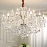 Luxury Living Room Decorate LED Ceiling Pendant Lights Indoor Hanging Lights Fixture Home Crystal Chandeliers Villa Lighting