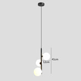 Nordic Glass ball LED Pendant lights Brass Black Bedroom Hanging Lamp Modern Living room Dining Decor Lights Fixture