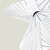 Moooi Serpentine Chandelier Designer Creative japanese style light White Fabric lampshades  Office Home Decorative loft Lamps