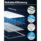 24 Pack 2x4 LED Flat Panel Light Drop Ceiling Office Fixture, 7700 LM, Selectable Features, 40W/50W/60W, 4000K/5000K/6000K,