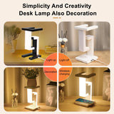Novelty Floating Lamp with 10W Wireless Charger - Magnetic Levitating Desk Decor Light