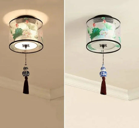 Modern Simple Lotus Bird LED Ceiling Lamp Living Room Bedroom Study Hotel KTV Bedside Ceiling Light Room Decoration Ceiling Lamp