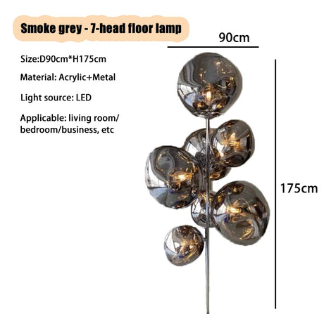 Post Modern Simple Volcanic Lava Floor Lamp Living Room Luxurious Sample Room Designer Highend Atmosphere Vertical Table Lamp