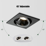 Dimmable Anti-Glare Recessed COB LED Downlights 9W 12W 15W LED Ceiling Lamp AC85~265V LED Ceiling Spot Lights Indoor Lighting