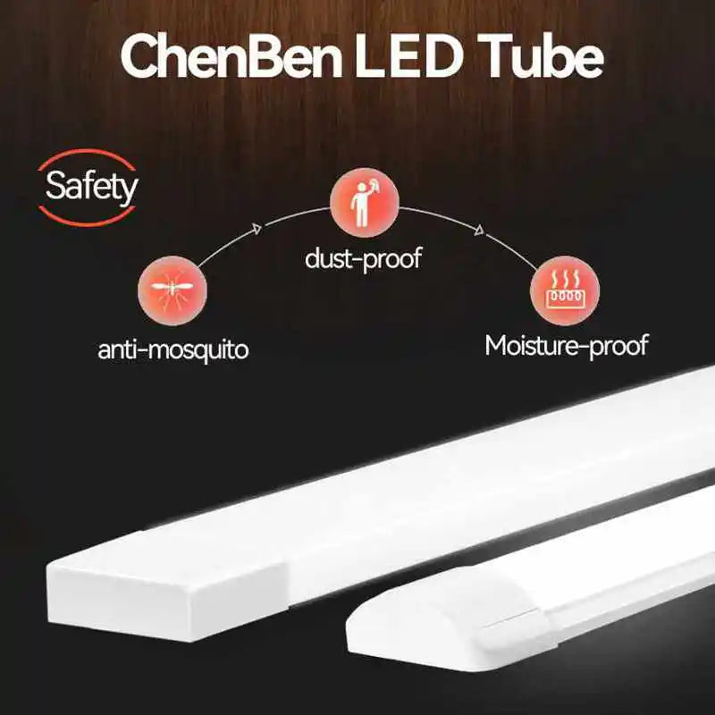 220V Led Tube Light Fixture High Brightness Lamp Tube Bar Lighting Bulb For Kitchen Home-Appliance Light Strip LED Luminaire