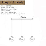 Nordic Creative Round Glass LED Chandelier Applicable To Stair Decoration Decoration Maison Home Decor Interior Lighting