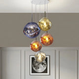 Nordic Lava Texture LED Pendant Light - Minimalist PVC Hanging Lamp
