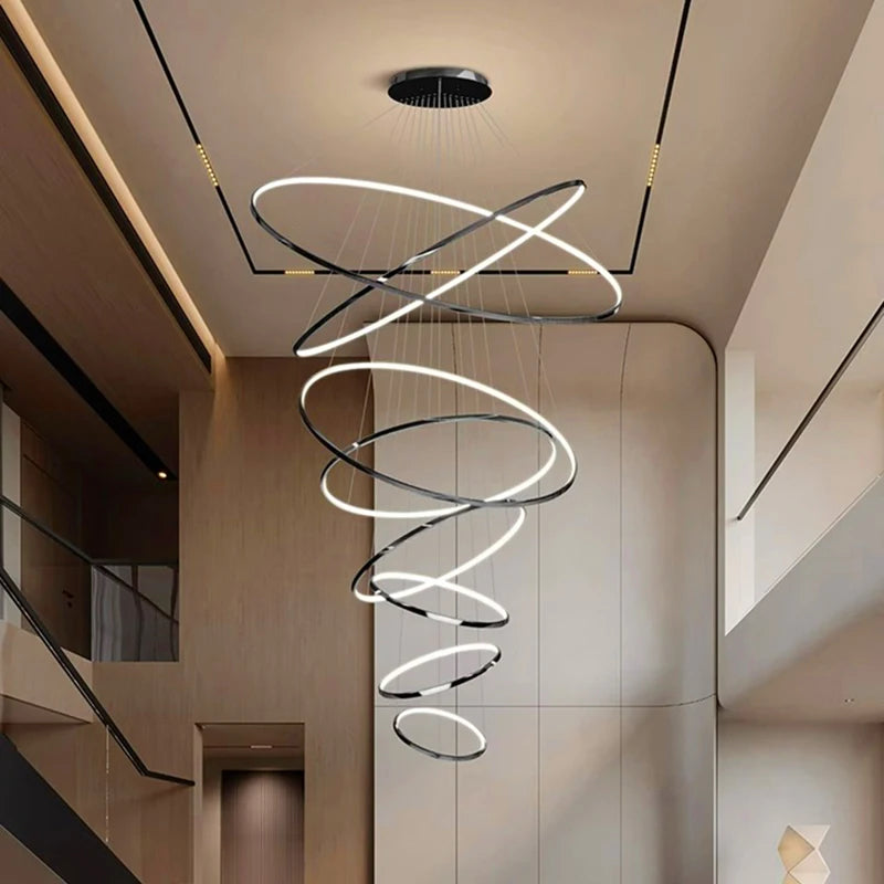 Modern LED Pendant Light for Living Room - Luxury Home Decor Chandelier