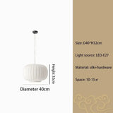 Wabi-Sabi Silk Dome Pendant Light - Iron Art Lantern LED Ceiling Lamp Fixture for Living Room, Dining Area, Bedroom & Cafe Decor