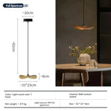 Japanese Wabi Sabi Solid Wood Lamp for Living Dining Room  Villa Duplex Kitchen Island Linear Light 3colors Changeable