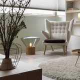 Designer Table Lamp Nordic Minimalist Glass Bottle Floor Lamp Wood Bedside Lamp Design Luminaires for Home Soft Living Room