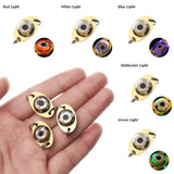 LED Mini Flash Fish Lure Light with Double Rings - Eye-Shape Deep Drop Underwater Attraction Lamp