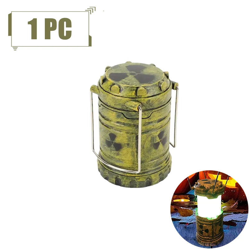 Simulation Nuclear Reactor Lantern & Handheld Camping Light - LED Night Light Ornament for Halloween, Home Decor & Unique Gifts