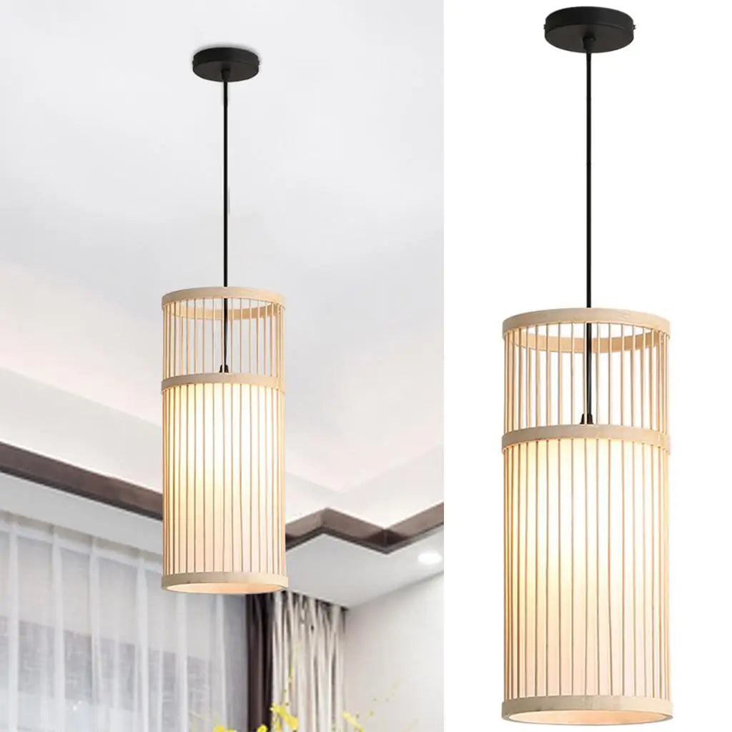 Modern Pendant Light ,Hanging Fixture , Hand-Woven Luminaires Chandelier for Living Room Balcony Dining Room Restaurant Decors