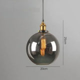 Clear Gray Amber Colour Vintage Pendant Lights Dining Glass Hanging Lamp Russia Loft Luminaire Modern Bedroom Light Fixture