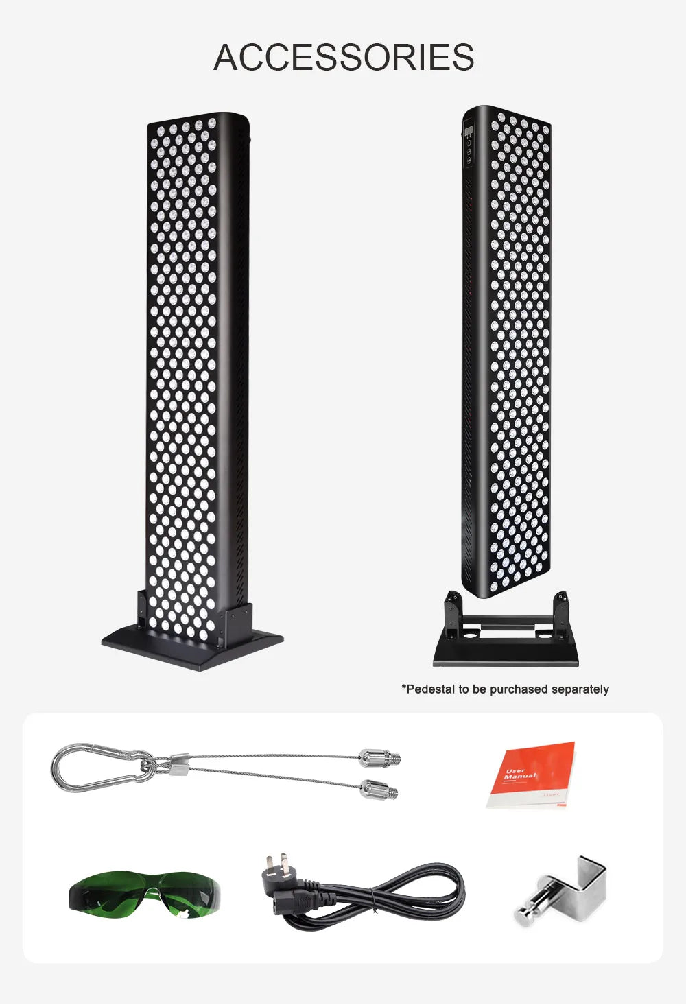 High Power Whole Body RTL300 LED Red Light Therapy Physiotherapy light therapy device 1200W pulse wiht mobile stand