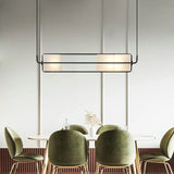 Indoor Art Deco Chandelier White Glass Gold Black Metal For Hotel Hall Dining Room Kitchen Bar Hanging Lamp
