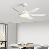 Vintage Walnut Wood Ceiling Fan with Light - French Retro Fan for Living Room