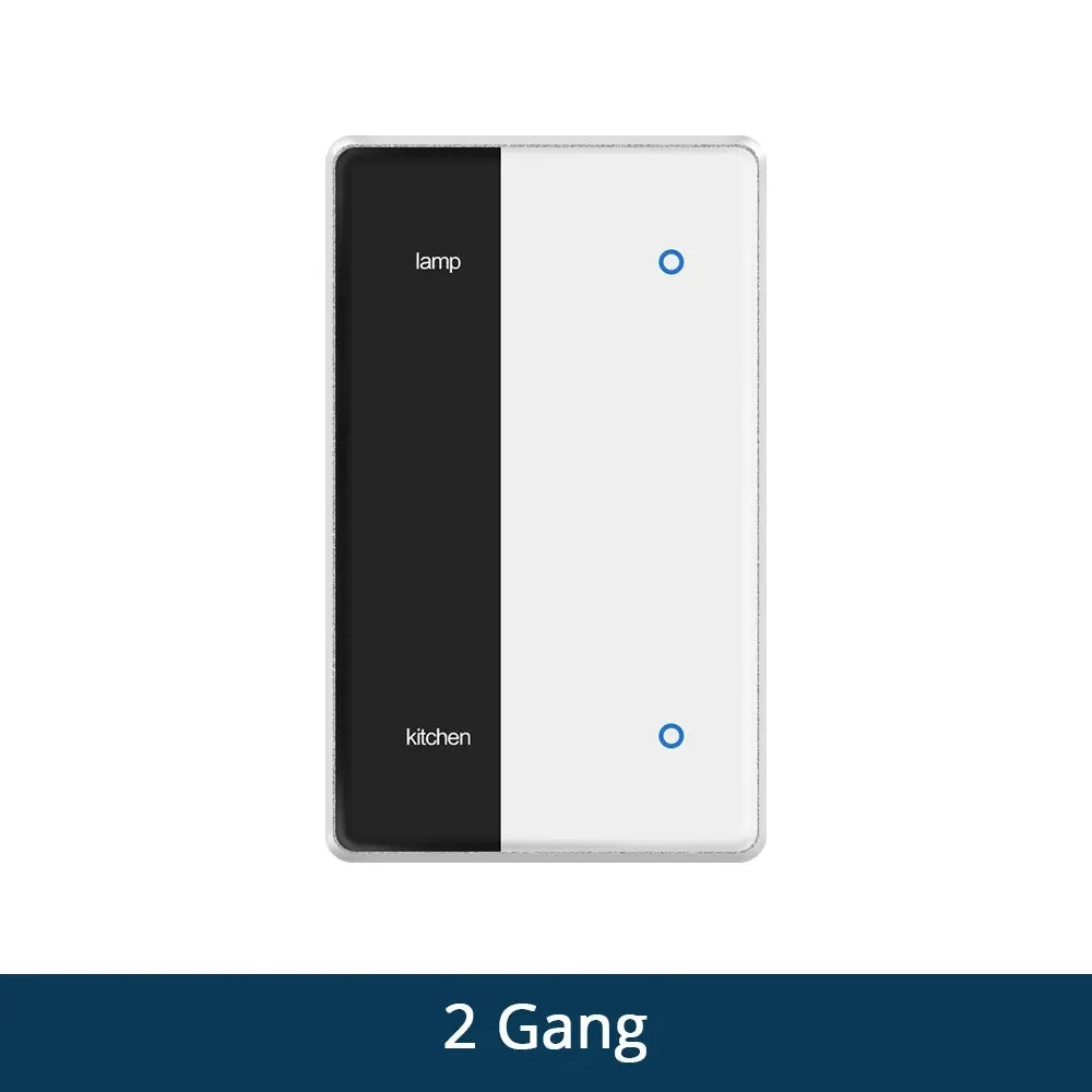 Zigbee DIY Smart Light Switch with Touch Screen Display - US Standard Tuya Wall Switch