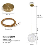 Nordic Modern Chandelier Pendant Lights Fixture Glass Ball Lampshade Bedroom Dining Room Hanging Lamp Restaurant Decor Lustre