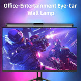Stepless Dimmable RGB Monitor Light Bar - LED Screen Hanging Lamp with Backlight Atmosphere for Gaming & Study